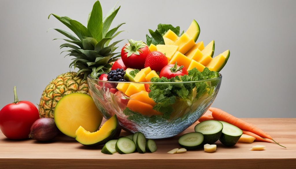 asinan buah dan sayuran yang sedap