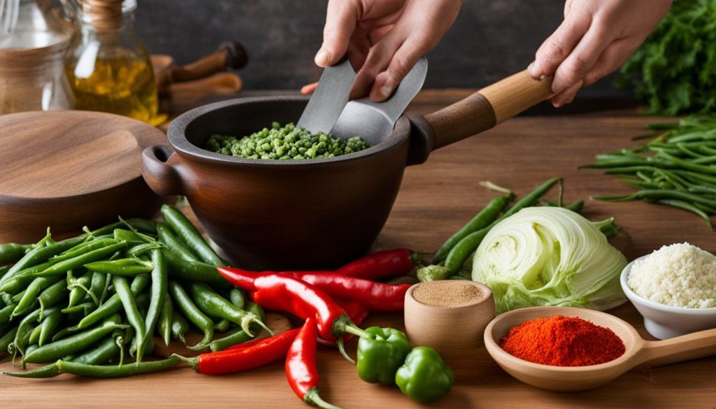 cara membuat urap sayur pedas yang mudah